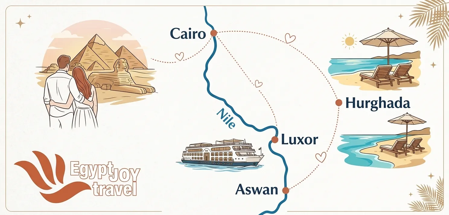 Cairo Nile Cruise & Hurghada 9-Day Honeymoon Tour Package