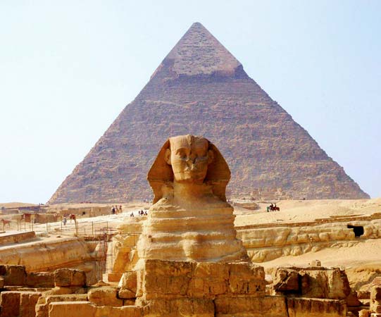 The Great Pyramids & The Sphinx of Giza.