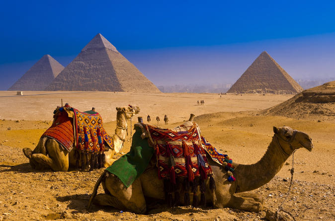 the Great Pyramids of Giza.