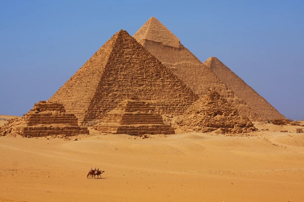 the Great Pyramids of Giza.