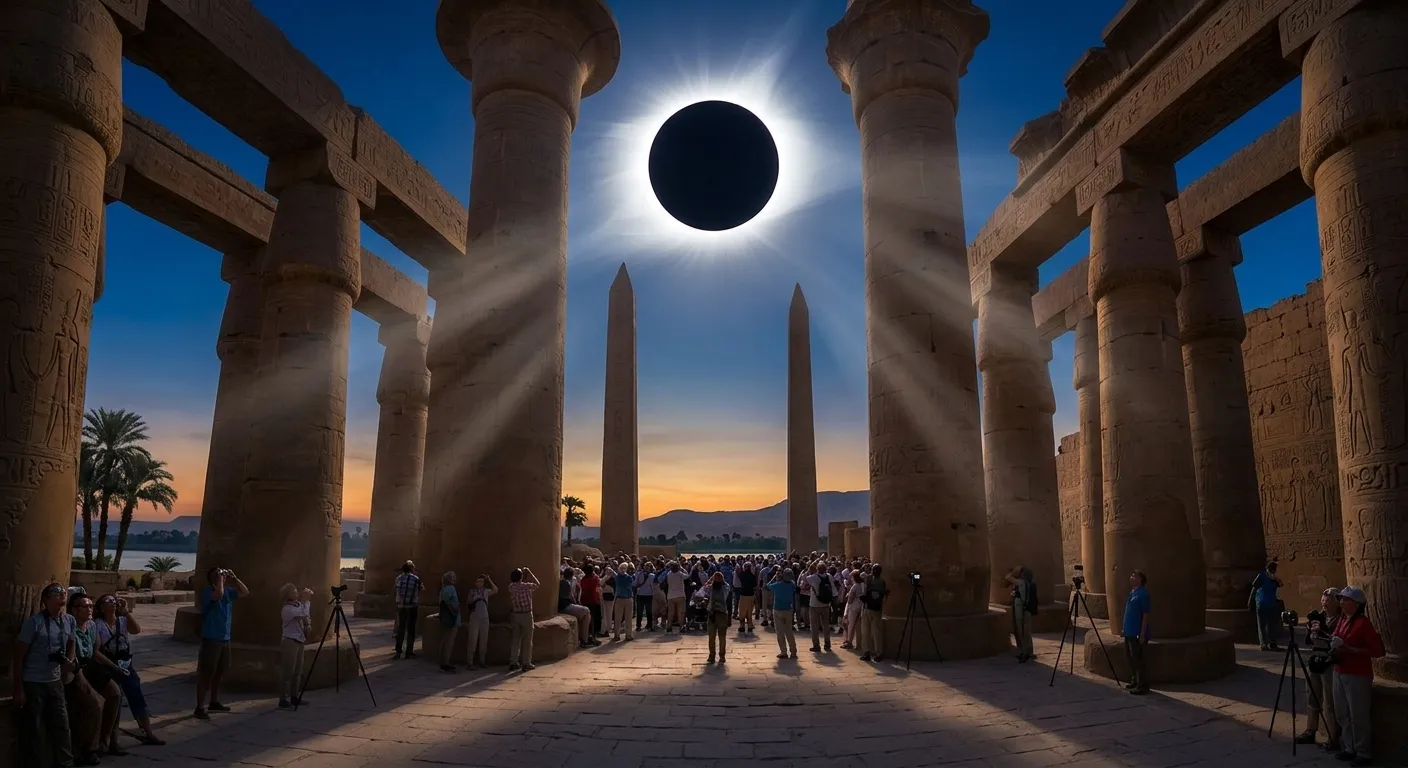 two days Luxor Solar Eclipse 2027 from Hurghada