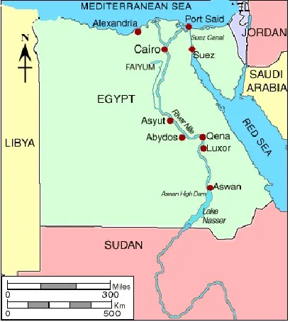 Map of Egypt Map of Egypt