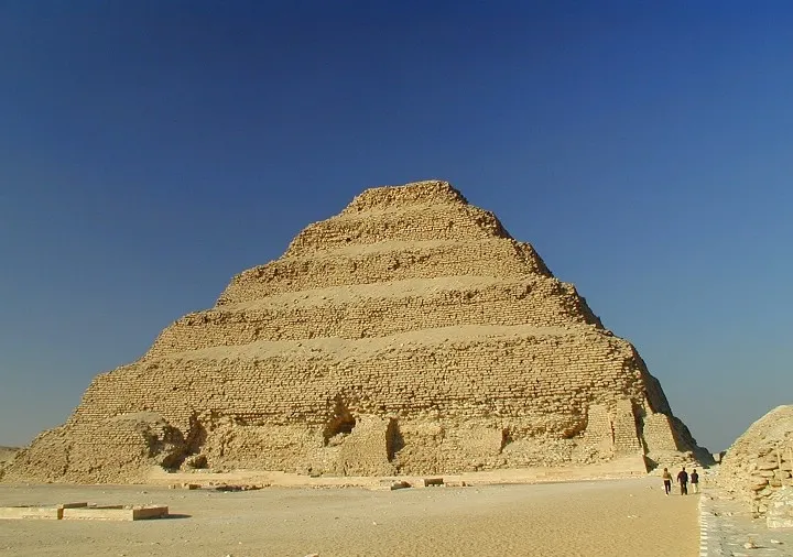 The step pyramid of Saqqara